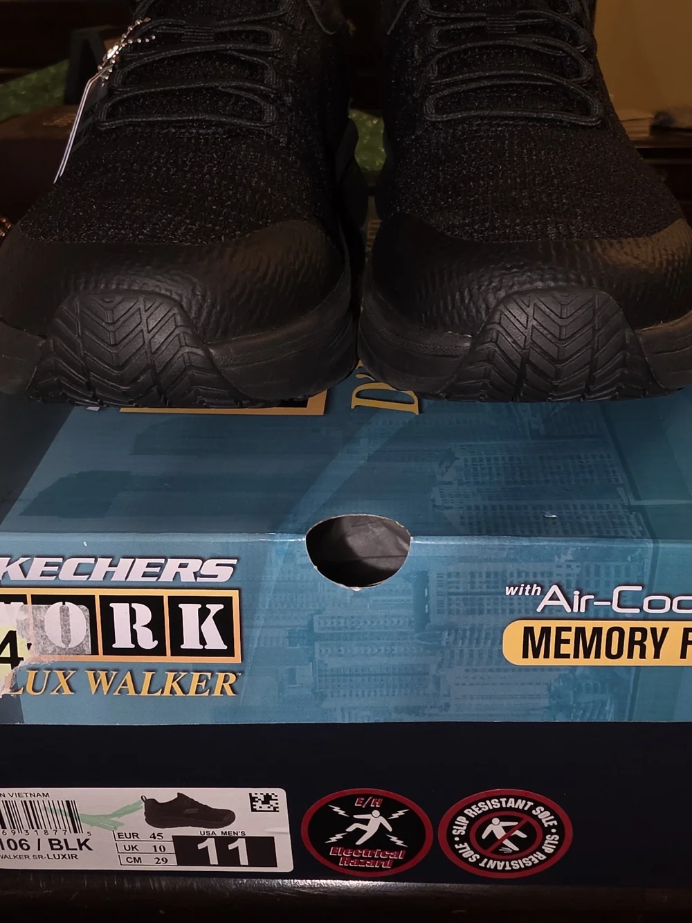 Skechers Men’s Black Slip-On Athletic Shoes